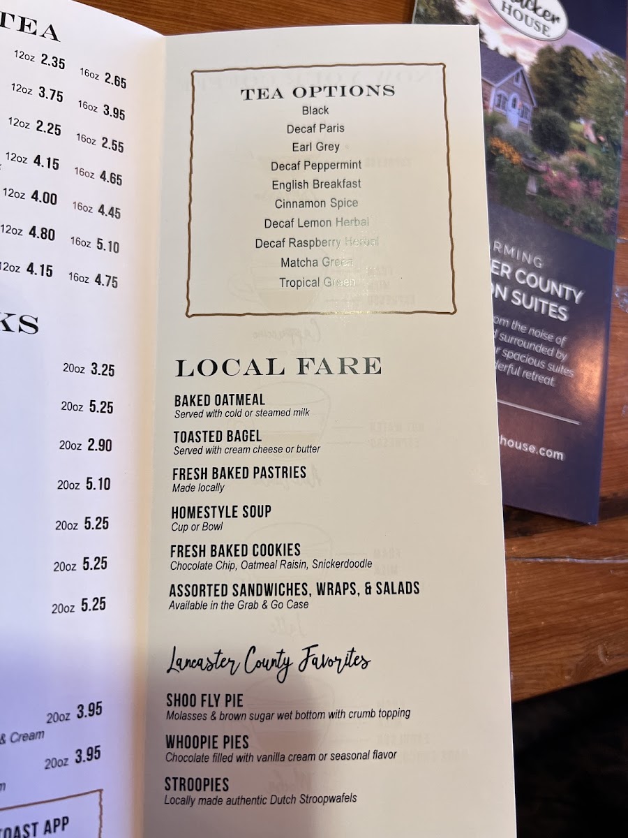 Corner Coffee Shop Menu - Image 3